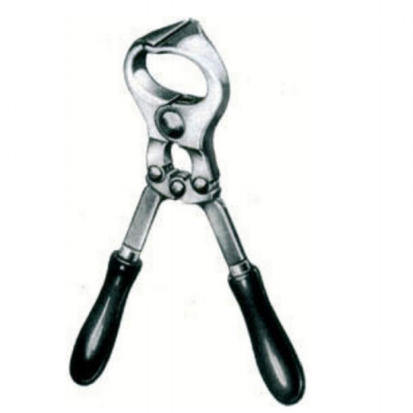 Inst Castration Emasculator (Wooden Handle)