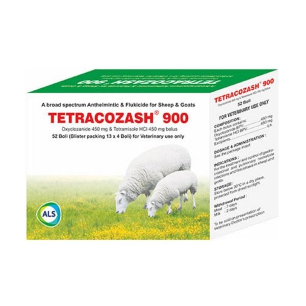 Oxyclozanide 450mg + Tetramisole HCl 450mg